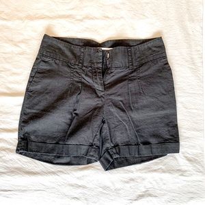 Ladies Vintage Smart Set Linen Blend Shorts.  High Waist.  Front Pleats.